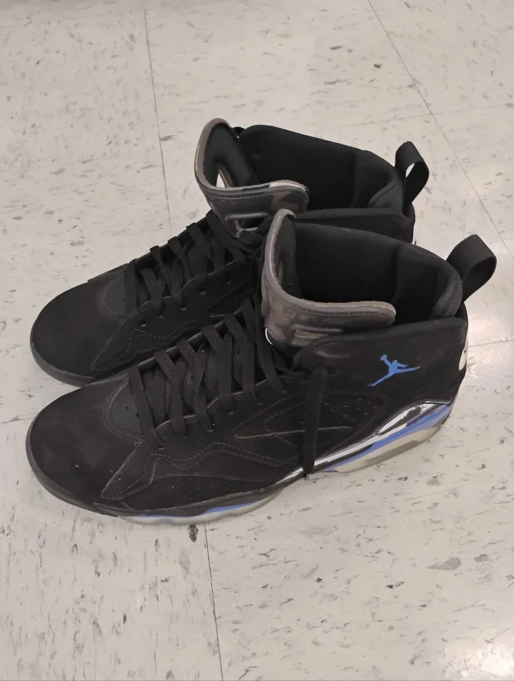 Air Jordan MVP Black Royal High-Top Athletic Sneakers